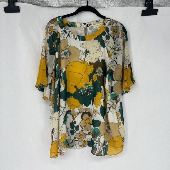 Cynthia Rowley | Floral Tunic Blouse - Picture 1 of 8
